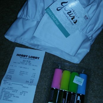 Hobby Lobby - Chef hat $4. Chalkboard markers $14 - Hobby Shops Near Me - Houston, Texas