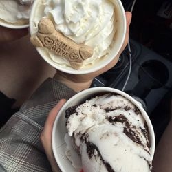 Bruster's Real Ice Cream - Pup cup and dairy free cookies and crème.
