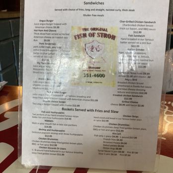 Original Famous Fish of Stroh - Menu - Seafood Near Me - Lagrange, Indiana Original Famous Fish of Stroh - Menu - Seafood Near Me - Lagrange, Indiana
