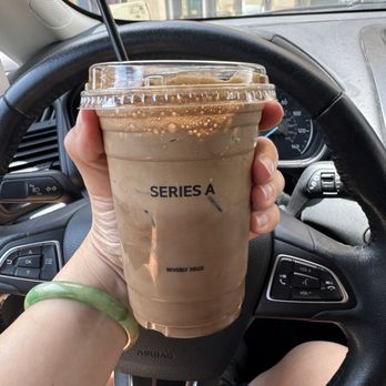 Series A Coffee - Black Matcha cream top was also good.  Very rich and chocolaty.  Reminds me of Hojicha. - Coffee & Tea Near Me - Beverly Hills, California
