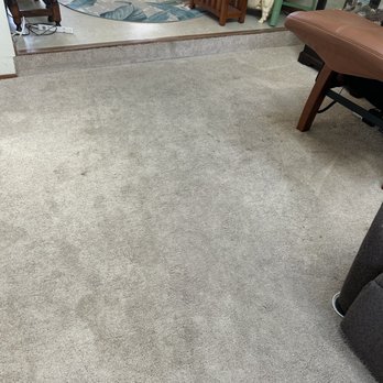 Benicia Carpet Cleaning - Before cleaning, lots of dirt in front of the chairs. - Carpet Cleaning Near Me - Benicia, California