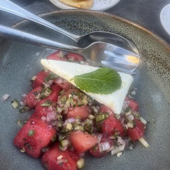 Avli on The Park - Watermelon salad - Greek Near Me - Chicago, Illinois Avli on The Park - Watermelon salad - Greek Near Me - Chicago, Illinois