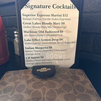 The Del Mar Restaurant - Drink menu! - Cocktail Bars Near Me - Sault Ste. Marie, Michigan