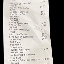 Total was $348 (we tipped $41)