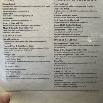 Barrel Riot - Menu - Wineries Near Me - San Diego, California