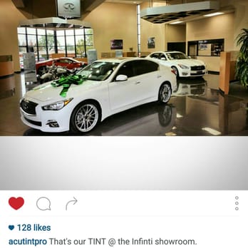 AcutintPro - Our Tint is showcased at the Infiniti of Montclair show room - Car Window Tinting Near Me - Upland, California