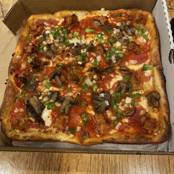 Santucci's Original Square Pizza - the Works Pizza - Pizza Near Me - Philadelphia, Pennsylvania Santucci's Original Square Pizza - the Works Pizza - Pizza Near Me - Philadelphia, Pennsylvania