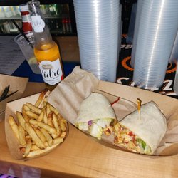 Lori's Roadhouse - Chicken blt wrap with fries