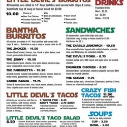 Little Devil’s Grill - Our menu has delicious options for everyone!