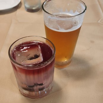 cuts steakhouse - Old Glory cocktail with a sumpin ipa - Steakhouses Near Me - Turlock, California