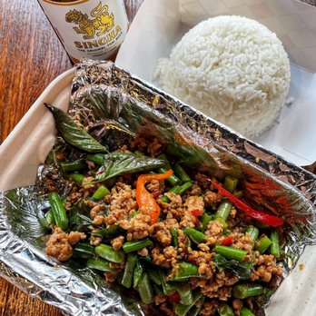 Lucky Noodles - Kra Pao Kai (basil chicken) - Thai Near Me - Denver, Colorado Lucky Noodles - Kra Pao Kai (basil chicken) - Thai Near Me - Denver, Colorado