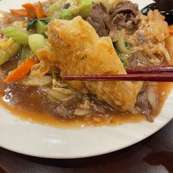 Pho 90 Degree - Milpitas - #41 - pan fried noodles with beef and mixed vegetables - Vietnamese Near Me - Milpitas, California