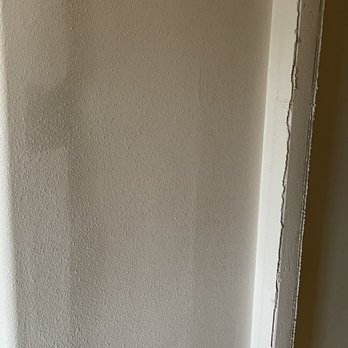 Repipe Specialists - Portland - obvious seam down he wall because they didn't cut it back to the stud. Is better after the second most one notice - Plumbing Near Me