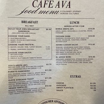 Cafe Ava - Food Menu - Coffee & Tea Near Me - Providence, Rhode Island Cafe Ava - Food Menu - Coffee & Tea Near Me - Providence, Rhode Island