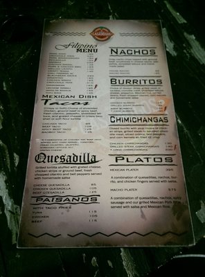 Menu photo 2 Casamigos Marikina, NCR