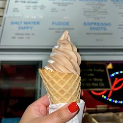 Ocracoke Fudge & Ice Cream Shop - Chocolate/Vanilla Soft Serve Swirl on a Cone