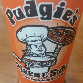 Pudgie's Pizza - My water cup - Pizza Near Me - Corning, New York
