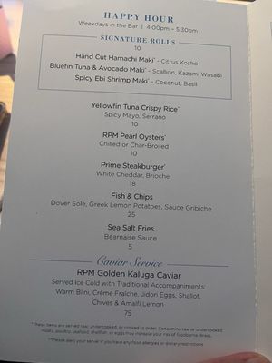 Menu photo 4 RPM Seafood Chicago, IL