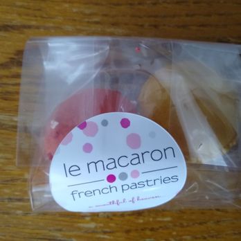 Le Macaron French Pastries - Mon Cheri and lemon creme macarons - Desserts Near Me - Carmel, Indiana