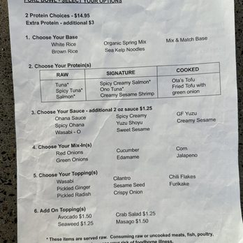 Olia Poke & Tea - Poke bowl menu - Poke Near Me - Portland, Oregon
