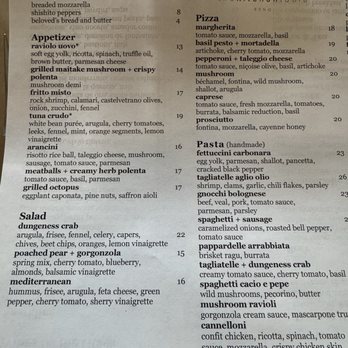 The Kitchen Table - Menu - Italian Near Me - Reno, Nevada