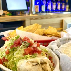 Yabo’s Tacos - Big Sloppy burrito and the Meaty Queso
