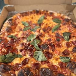 Angelo's Pizzeria - Half Pepperoni & Half Cheese Pizza