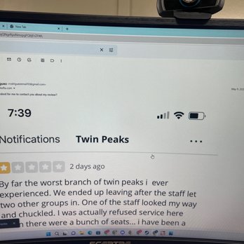 Twin Peaks - I haven't received a reply to the email in two days... - Sports Bars Near Me - Orlando, Florida Twin Peaks - I haven't received a reply to the email in two days... - Sports Bars Near Me - Orlando, Florida