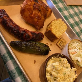 Little Rock Stock Cafe - BBQ chicken, brat, potato salad, coleslaw, cornbread - Barbeque Near Me - Wauconda, Illinois Little Rock Stock Cafe - BBQ chicken, brat, potato salad, coleslaw, cornbread - Barbeque Near Me - Wauconda, Illinois