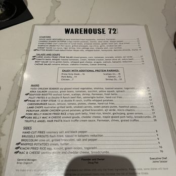 Warehouse 72 - Menu September 2025 - American Near Me - Irvine, California Warehouse 72 - Menu September 2025 - American Near Me - Irvine, California