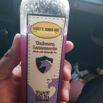 Scout's Honor BBQ - Unicorn lemonade. You really don't want to know what I think is in it...but it is delicious. - Barbeque Near Me - Burbank, California Scout's Honor BBQ - Unicorn lemonade. You really don't want to know what I think is in it...but it is delicious. - Barbeque Near Me - Burbank, California