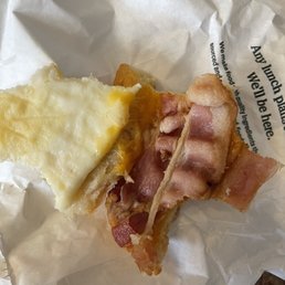 Double smoked bacon sandwich. The Cain appears to be under cooked.