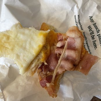 Starbucks - Double smoked bacon sandwich. The Cain appears to be under cooked. - Coffee & Tea Near Me - Philadelphia, Pennsylvania