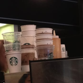 Starbucks - Look at all the drinks waiting to be made! - Coffee & Tea Near Me - Seattle, Washington Starbucks - Look at all the drinks waiting to be made! - Coffee & Tea Near Me - Seattle, Washington
