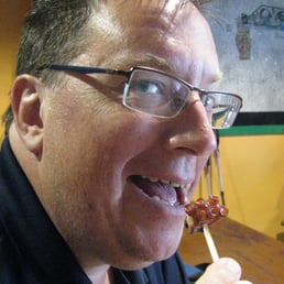 Trying the pulpo. Trying the pulpo.