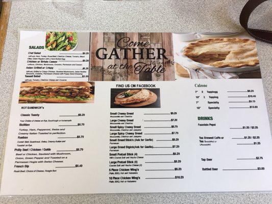 Menu photo 2 Cc's Pizza Greybull, WY