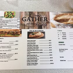 Cc's Pizza - Menu