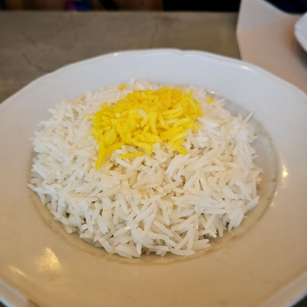 Sofreh - Saffron Rice. $9. Doesn't come with dishes and not super good quality. Seriously, why is this extra - Persian/Iranian Near Me - Brooklyn, New York Sofreh - Saffron Rice. $9. Doesn't come with dishes and not super good quality. Seriously, why is this extra - Persian/Iranian Near Me - Brooklyn, New York