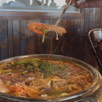 Master Oh's - Spicy Octopus, Tripe, and Shrimp Stew - Seafood Near Me - Santa Clara, California