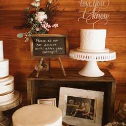 Baked - 8" round cake and 5" round cake with buttercream