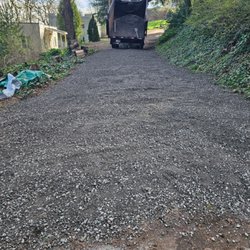 Nature's Force LandCare - Adding to gravel to gravel driveway, approx. Job size 15' wide by 200' long.