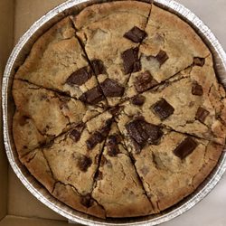Pizza Bites - Chocolate chip cookie pie, served warm, yummm