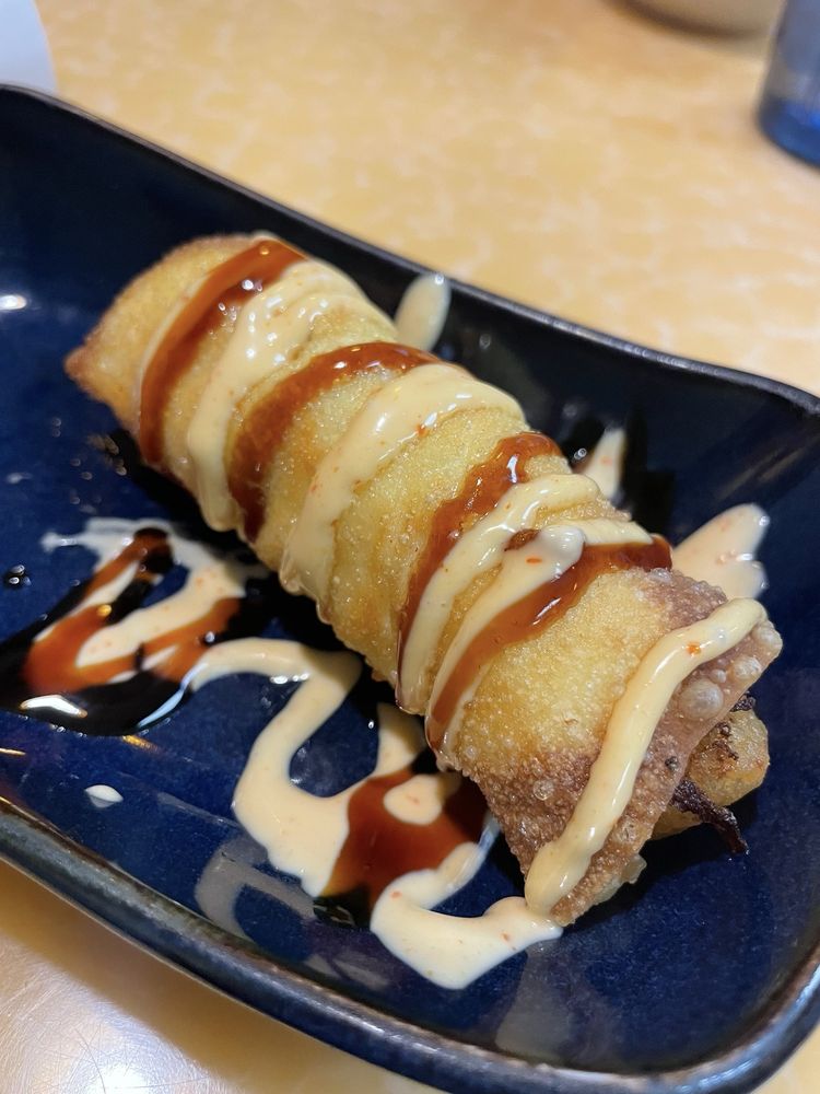Shrimp in a blanket appetizer at White Buddha.
