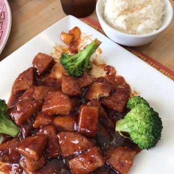 Asian Garden - Veggies orange chicken...YUM!!!! - Vegetarian Near Me - Lititz, Pennsylvania