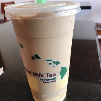 Coffee or Tea? - Milk Tea with custard. - Bubble Tea Near Me - Waipahu, Hawaii