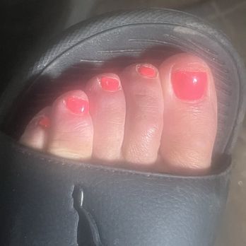 Pink Nails - First time ever having a pedicure he did a wonderful job. Loved it now I'm hooked. - Nail Salons Near Me - Biddeford, Maine