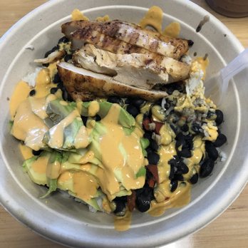 Crave - Cuban black bean bowl (added chicken) - Juice Bars & Smoothies Near Me - St Augustine, Florida