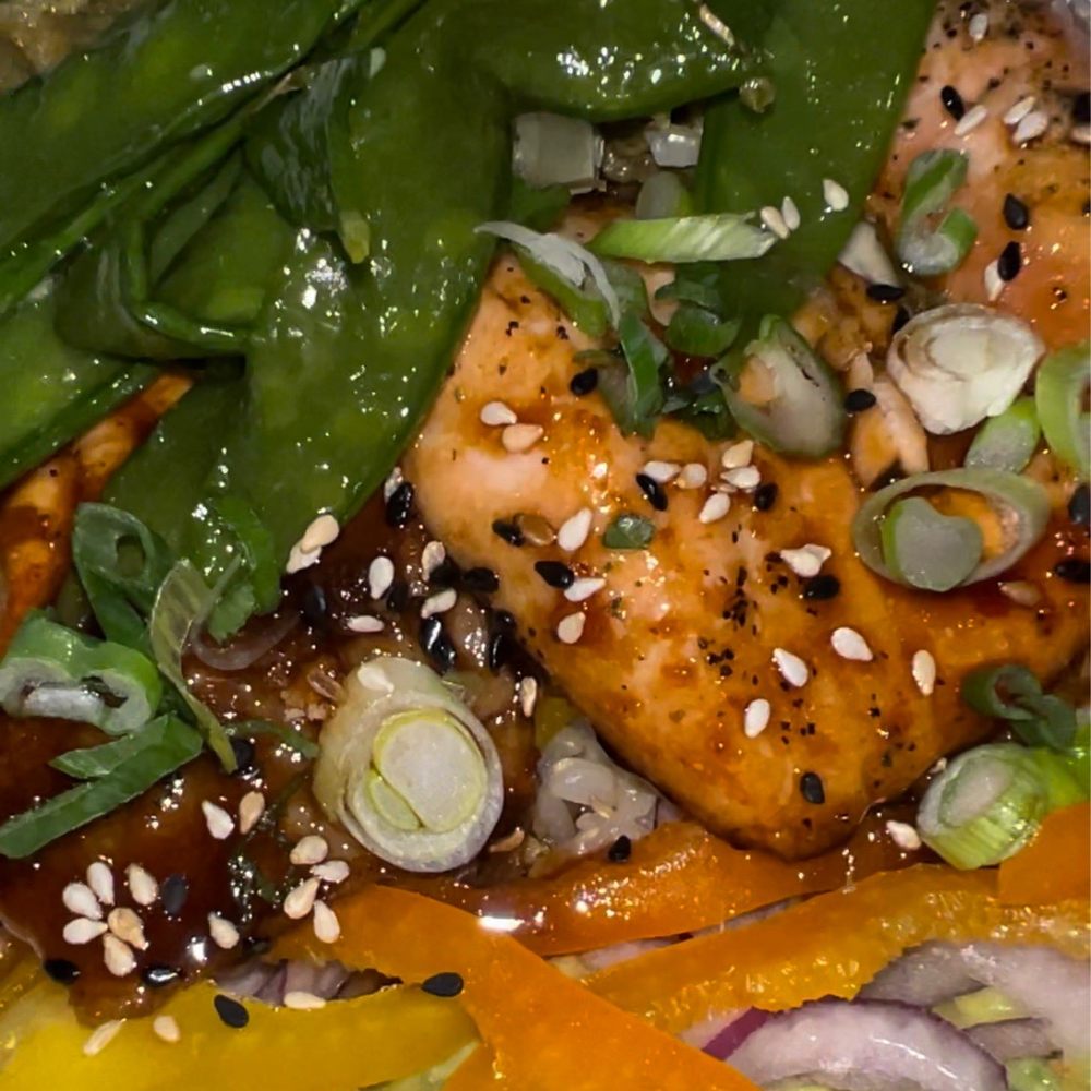 Pier 131 Kitchen + Bar - Salmon teriyaki bowl - New American Near Me - Shelton, Connecticut Pier 131 Kitchen + Bar - Salmon teriyaki bowl - New American Near Me - Shelton, Connecticut