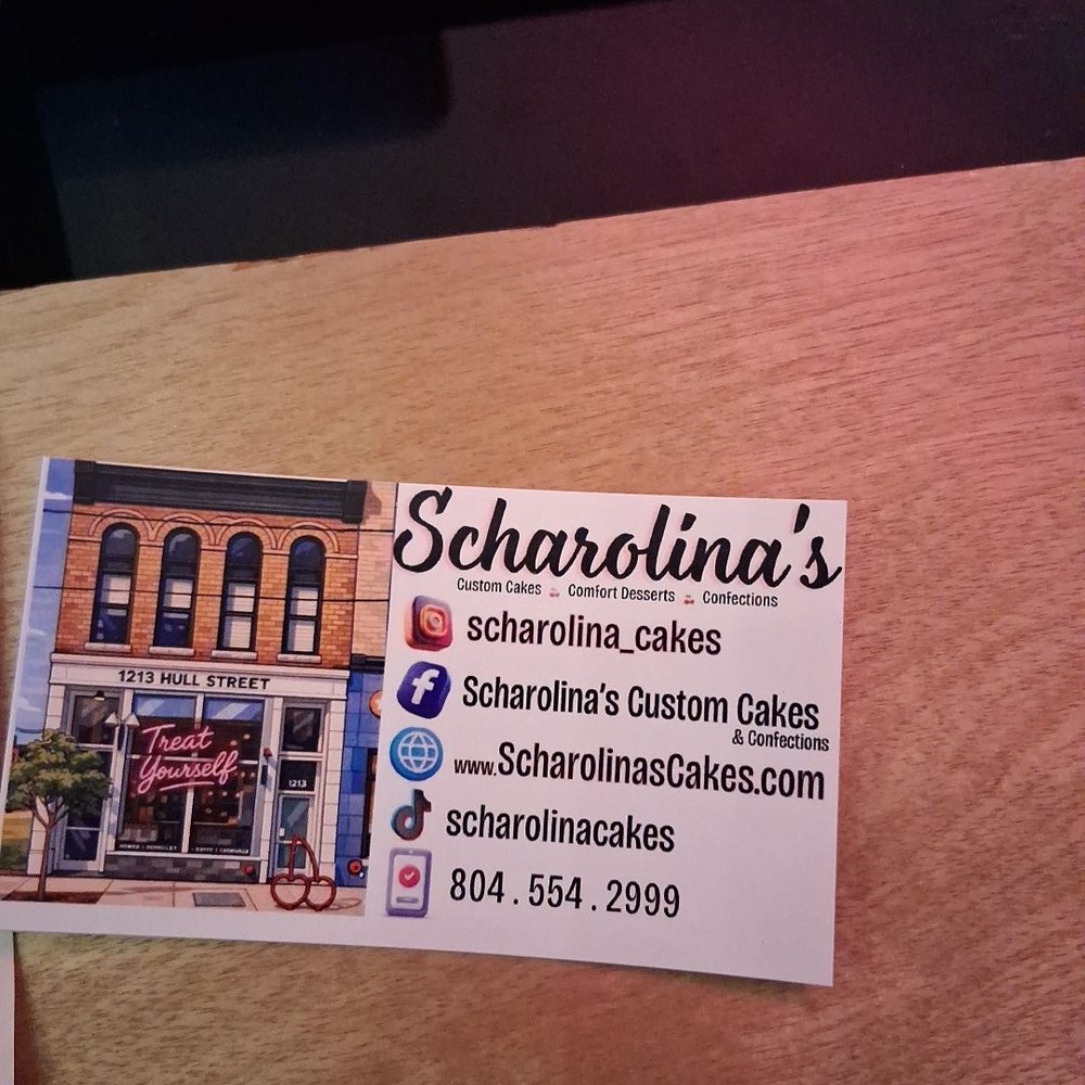 Scharolina's Custom Cakes - Business card. - Bakeries Near Me - Richmond, Virginia