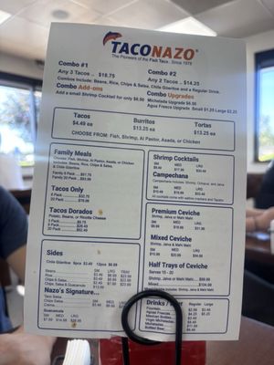 Menu photo 1 Taco Nazo Santa Ana, CA Menu photo 1 Taco Nazo Santa Ana, CA